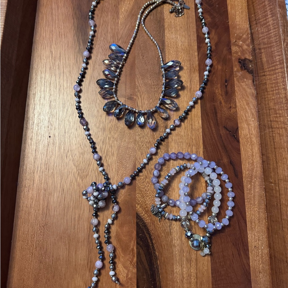 Cute Grab Bag Set-Lavender, Chrome and Silver Set